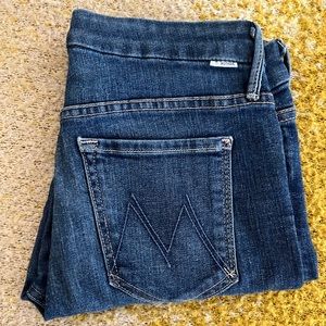 MOTHER denim. Dark wash, skinny fit. Size 27.